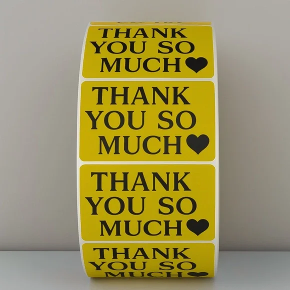 Thank You So Much Stickers – Heart Labels for Small Business Packaging Orders - Picture 9 of 11